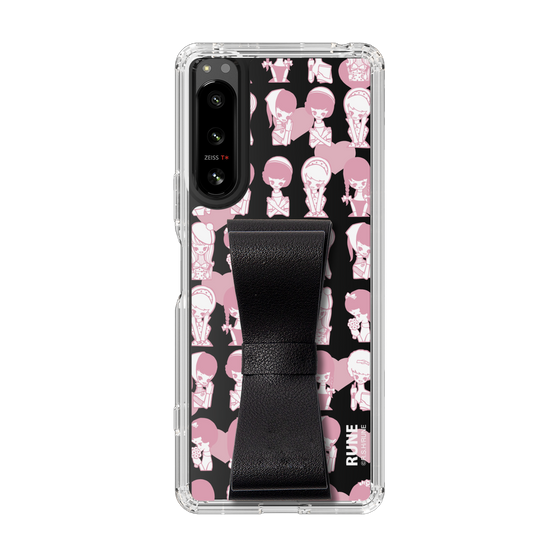 Slim Protection Case - STAND & RING RIBBON Black［ Rune Naito - RUNE Girl Kids ］