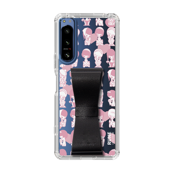 Slim Protection Case - STAND & RING RIBBON Black［ Rune Naito - RUNE Girl Kids ］