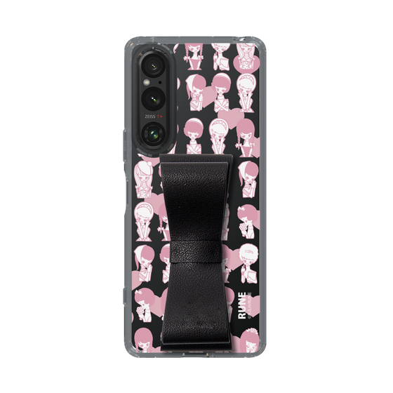 Slim Protection Case - STAND & RING RIBBON Black［ Rune Naito - RUNE Girl Kids ］