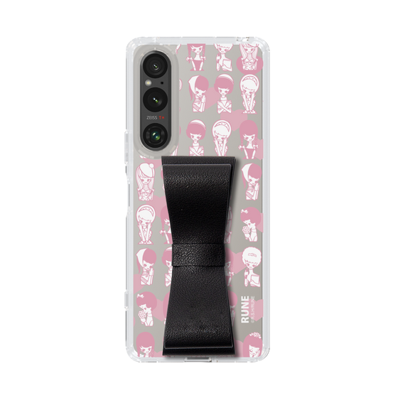 Slim Protection Case - STAND & RING RIBBON Black［ Rune Naito - RUNE Girl Kids ］