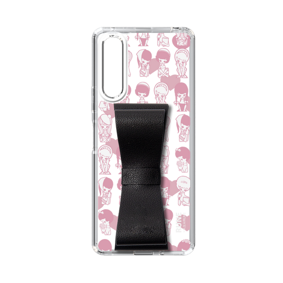 Slim Protection Case - STAND & RING RIBBON Black［ Rune Naito - RUNE Girl Kids ］