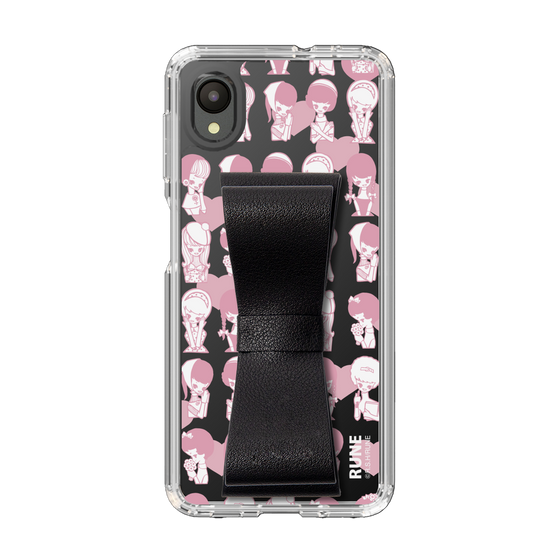 Slim Protection Case - STAND & RING RIBBON Black［ Rune Naito - RUNE Girl Kids ］