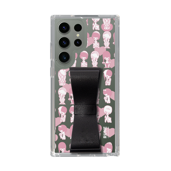 Slim Protection Case - STAND & RING RIBBON Black［ Rune Naito - RUNE Girl Kids ］