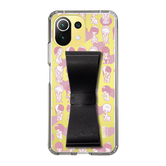 Slim Protection Case - STAND & RING RIBBON Black［ Rune Naito - RUNE Girl Kids ］