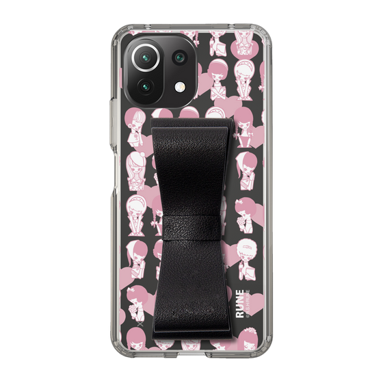 Slim Protection Case - STAND & RING RIBBON Black［ Rune Naito - RUNE Girl Kids ］