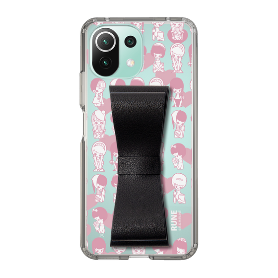 Slim Protection Case - STAND & RING RIBBON Black［ Rune Naito - RUNE Girl Kids ］