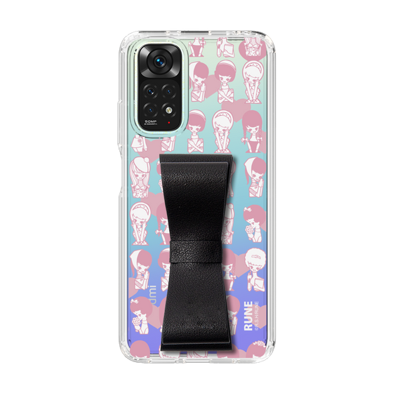 Slim Protection Case - STAND & RING RIBBON Black［ Rune Naito - RUNE Girl Kids ］