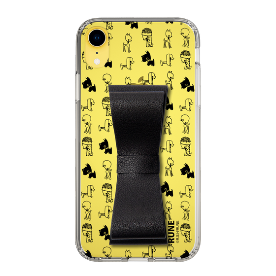 Slim Protection Case - STAND & RING RIBBON Black［ Rune Naito - RUNE Animal Dog ］