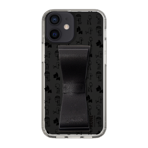 Slim Protection Case - STAND & RING RIBBON Black［ Rune Naito - RUNE Animal Dog ］