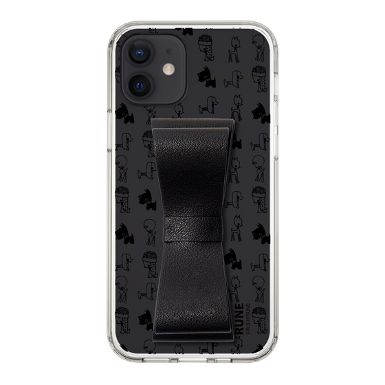 Slim Protection Case - STAND & RING RIBBON Black［ Rune Naito - RUNE Animal Dog ］