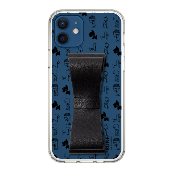 Slim Protection Case - STAND & RING RIBBON Black［ Rune Naito - RUNE Animal Dog ］