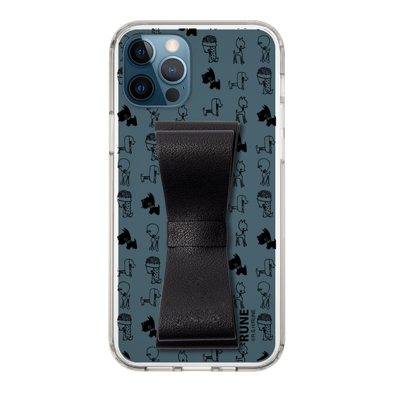 Slim Protection Case - STAND & RING RIBBON Black［ Rune Naito - RUNE Animal Dog ］