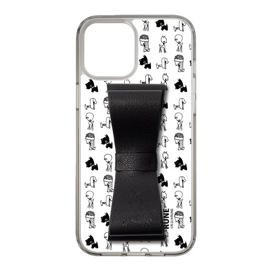 Slim Protection Case - STAND & RING RIBBON Black［ Rune Naito - RUNE Animal Dog ］
