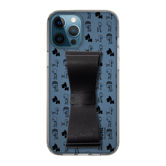Slim Protection Case - STAND & RING RIBBON Black［ Rune Naito - RUNE Animal Dog ］