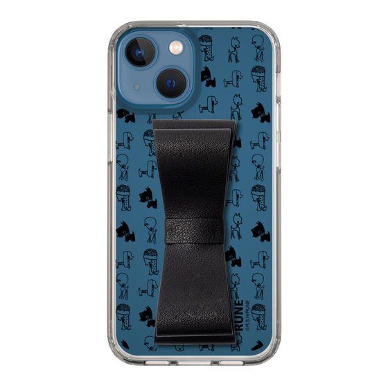 Slim Protection Case - STAND & RING RIBBON Black［ Rune Naito - RUNE Animal Dog ］