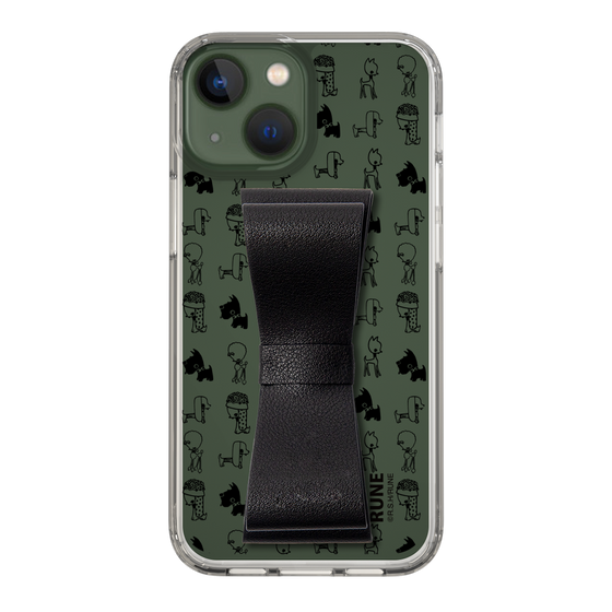 Slim Protection Case - STAND & RING RIBBON Black［ Rune Naito - RUNE Animal Dog ］