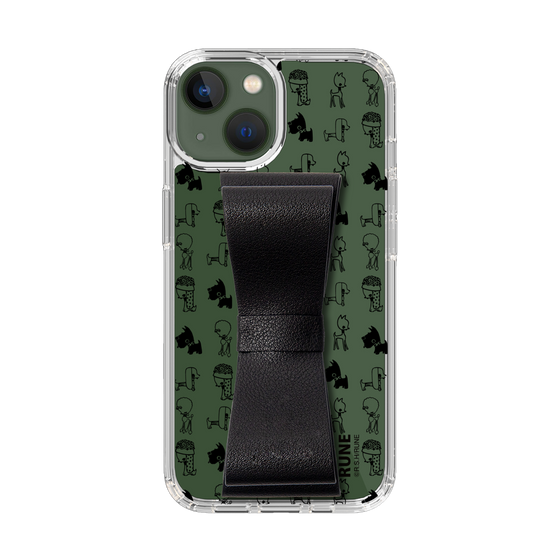 Slim Protection Case - STAND & RING RIBBON Black［ Rune Naito - RUNE Animal Dog ］
