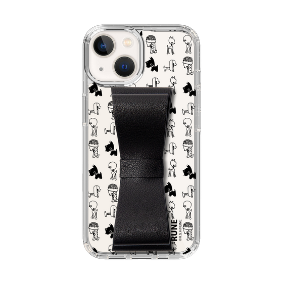 Slim Protection Case - STAND & RING RIBBON Black［ Rune Naito - RUNE Animal Dog ］