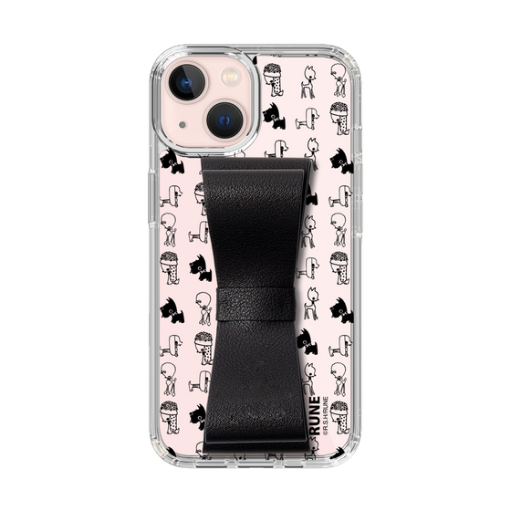 Slim Protection Case - STAND & RING RIBBON Black［ Rune Naito - RUNE Animal Dog ］