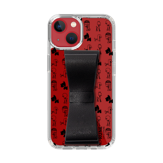 Slim Protection Case - STAND & RING RIBBON Black［ Rune Naito - RUNE Animal Dog ］
