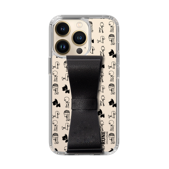 Slim Protection Case - STAND & RING RIBBON Black［ Rune Naito - RUNE Animal Dog ］