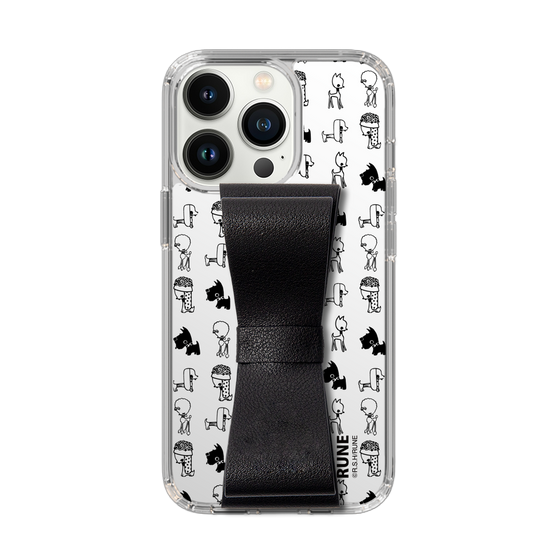 Slim Protection Case - STAND & RING RIBBON Black［ Rune Naito - RUNE Animal Dog ］