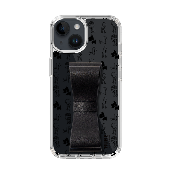 Slim Protection Case - STAND & RING RIBBON Black［ Rune Naito - RUNE Animal Dog ］