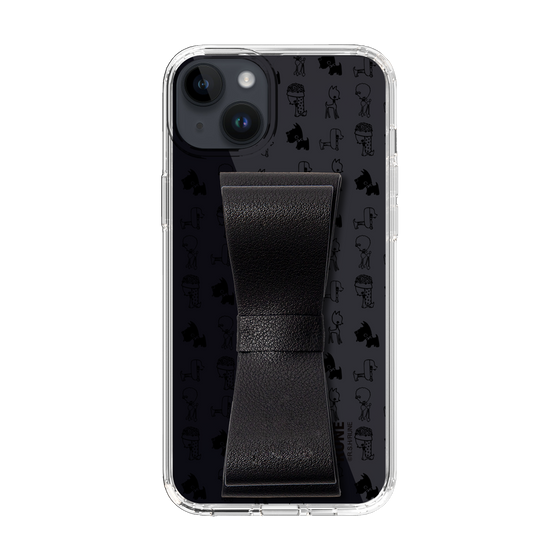 Slim Protection Case - STAND & RING RIBBON Black［ Rune Naito - RUNE Animal Dog ］