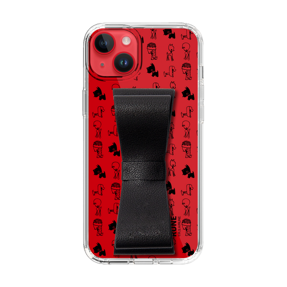 Slim Protection Case - STAND & RING RIBBON Black［ Rune Naito - RUNE Animal Dog ］