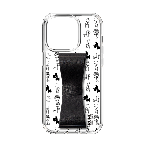 Slim Protection Case - STAND & RING RIBBON Black［ Rune Naito - RUNE Animal Dog ］