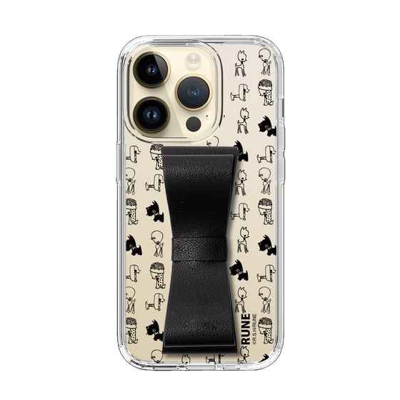 Slim Protection Case - STAND & RING RIBBON Black［ Rune Naito - RUNE Animal Dog ］