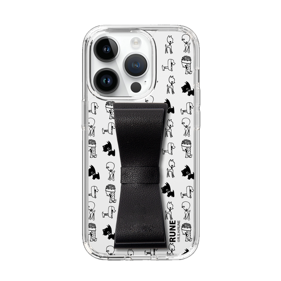 Slim Protection Case - STAND & RING RIBBON Black［ Rune Naito - RUNE Animal Dog ］