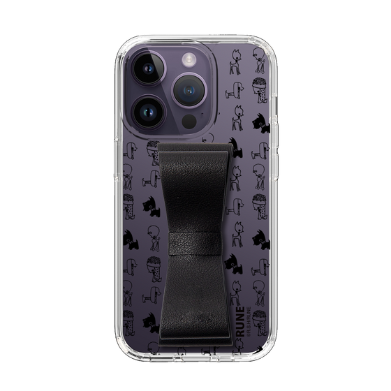 Slim Protection Case - STAND & RING RIBBON Black［ Rune Naito - RUNE Animal Dog ］