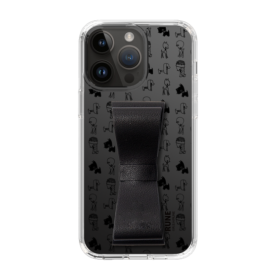 Slim Protection Case - STAND & RING RIBBON Black［ Rune Naito - RUNE Animal Dog ］