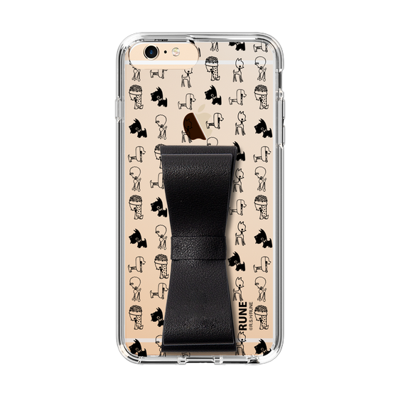 Slim Protection Case - STAND & RING RIBBON Black［ Rune Naito - RUNE Animal Dog ］