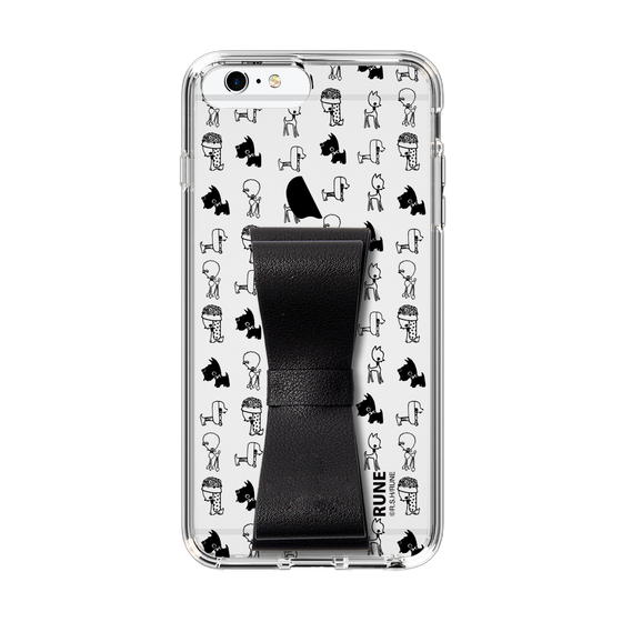 Slim Protection Case - STAND & RING RIBBON Black［ Rune Naito - RUNE Animal Dog ］