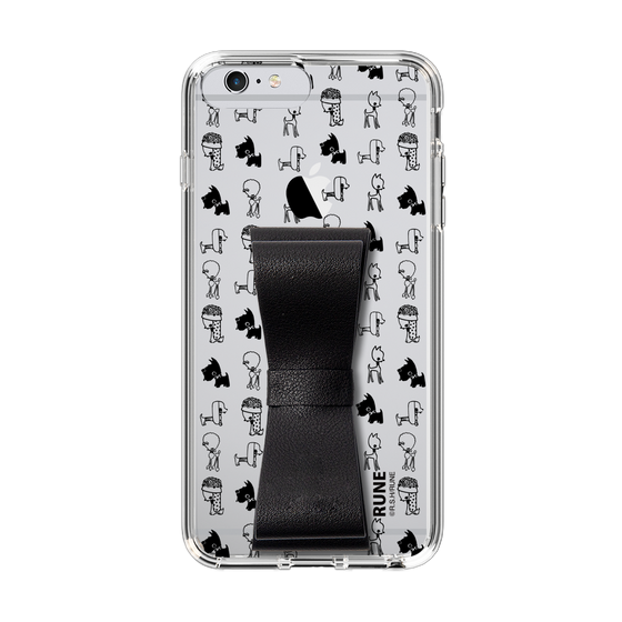 Slim Protection Case - STAND & RING RIBBON Black［ Rune Naito - RUNE Animal Dog ］