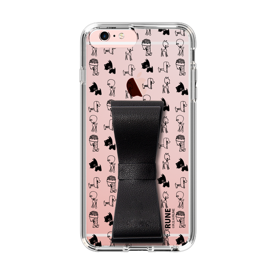 Slim Protection Case - STAND & RING RIBBON Black［ Rune Naito - RUNE Animal Dog ］