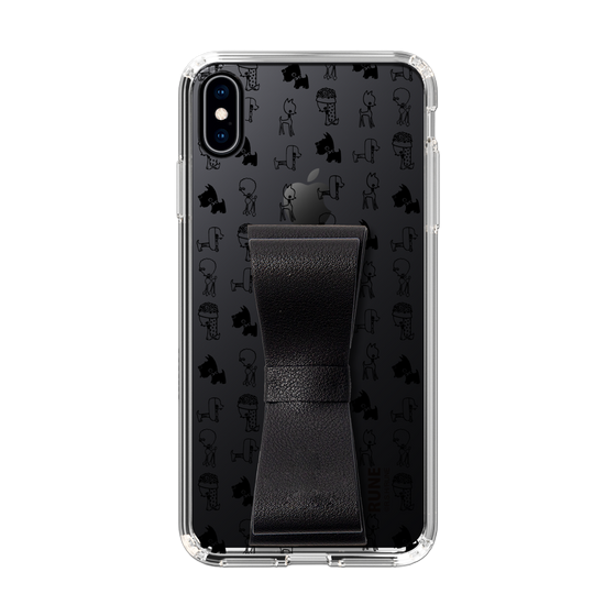 Slim Protection Case - STAND & RING RIBBON Black［ Rune Naito - RUNE Animal Dog ］