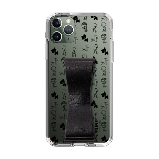 Slim Protection Case - STAND & RING RIBBON Black［ Rune Naito - RUNE Animal Dog ］