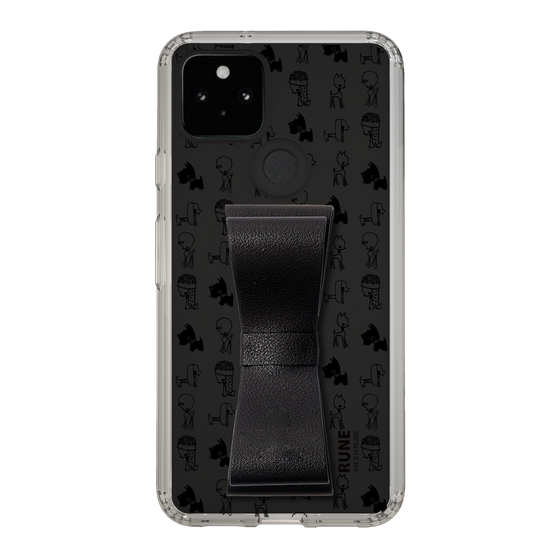 Slim Protection Case - STAND & RING RIBBON Black［ Rune Naito - RUNE Animal Dog ］
