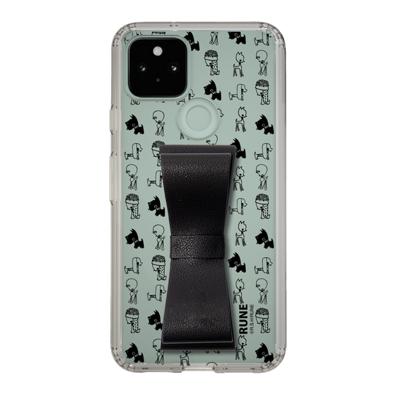 Slim Protection Case - STAND & RING RIBBON Black［ Rune Naito - RUNE Animal Dog ］