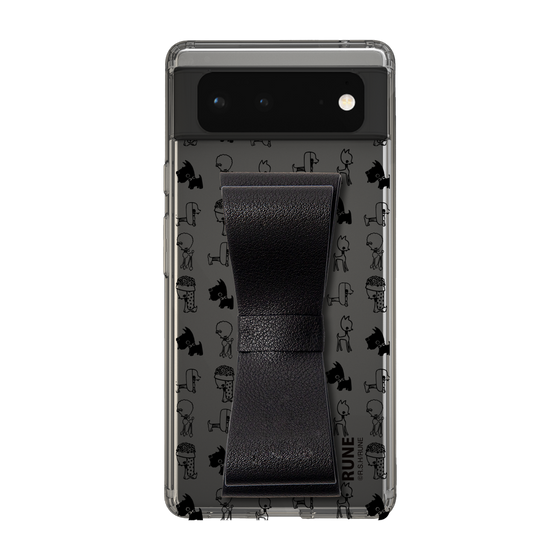 Slim Protection Case - STAND & RING RIBBON Black［ Rune Naito - RUNE Animal Dog ］
