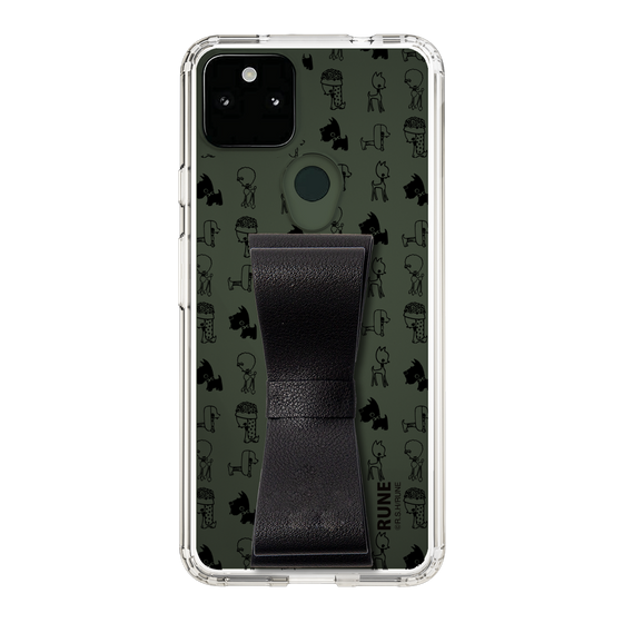 Slim Protection Case - STAND & RING RIBBON Black［ Rune Naito - RUNE Animal Dog ］