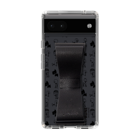 Slim Protection Case - STAND & RING RIBBON Black［ Rune Naito - RUNE Animal Dog ］