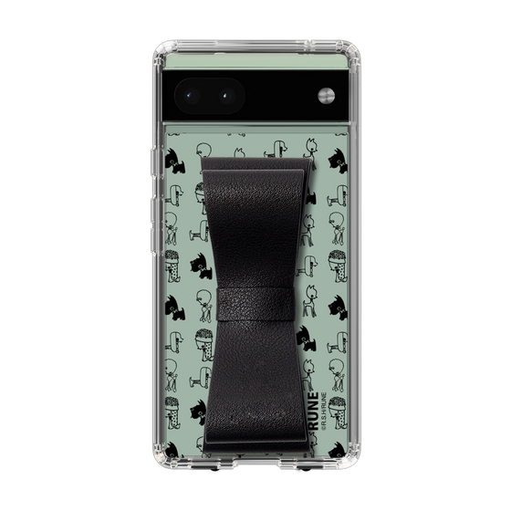 Slim Protection Case - STAND & RING RIBBON Black［ Rune Naito - RUNE Animal Dog ］