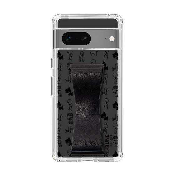 Slim Protection Case - STAND & RING RIBBON Black［ Rune Naito - RUNE Animal Dog ］