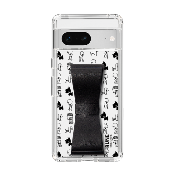 Slim Protection Case - STAND & RING RIBBON Black［ Rune Naito - RUNE Animal Dog ］