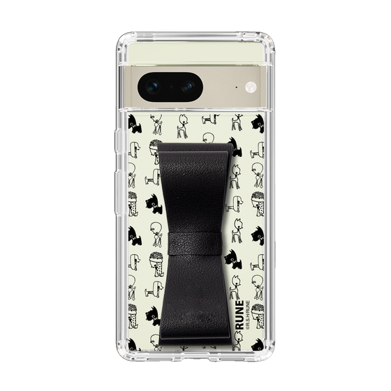 Slim Protection Case - STAND & RING RIBBON Black［ Rune Naito - RUNE Animal Dog ］