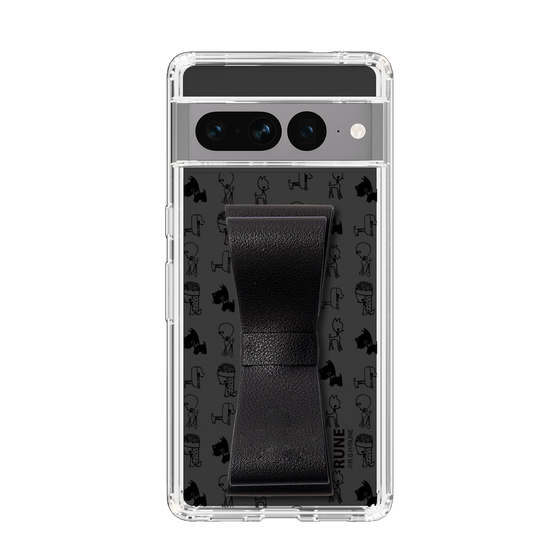 Slim Protection Case - STAND & RING RIBBON Black［ Rune Naito - RUNE Animal Dog ］